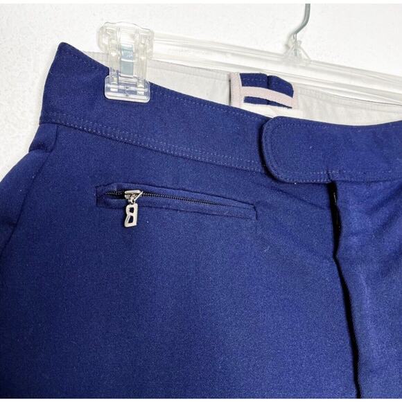 Vintage Bogner Stirrup Ski Wool Winter Pants in Navy Blue 10 Apres Snow - Picture 3 of 14